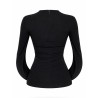 DRAPED BACK TOP