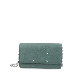 "FOUR STITCHES" WALLET WITH CHAIN