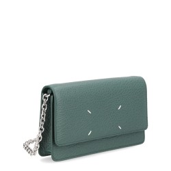 "FOUR STITCHES" WALLET WITH CHAIN
