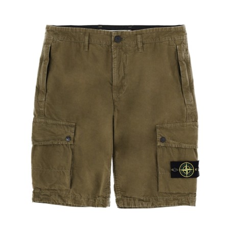 CARGO SHORTS WITH LOGO PATCH
