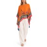 PONCHO TOP WITH PAISLEY PATTERN