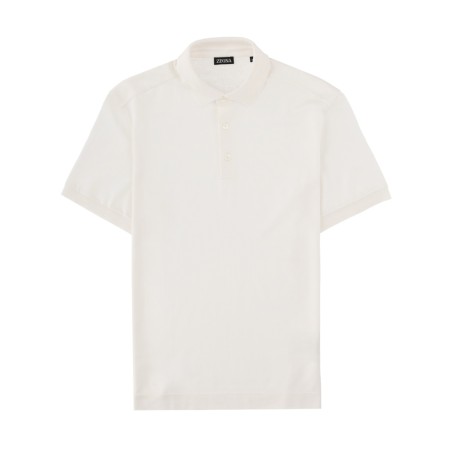 POLO IN COTONE E SETA