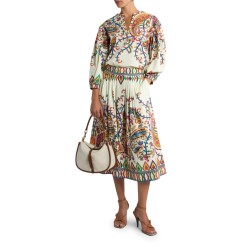 FLORAL PAISLEY PRINT BLOUSE