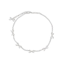 "CRYSTAL BOW" NECKLACE