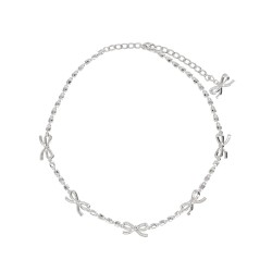 "CRYSTAL BOW" NECKLACE