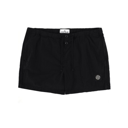 SWIMSUIT WITH LOGO PATCH