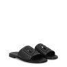 LEATHER SLIDE WITH LOGO