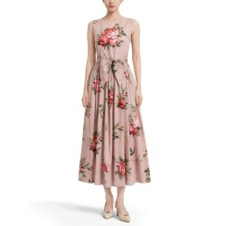 ROSE BOUQUET PRINT MIDI DRESS