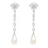 "BOW PEARL DROPLET" EARRINGS