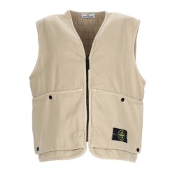 GILET OVERSIZE CON PATCH LOGO