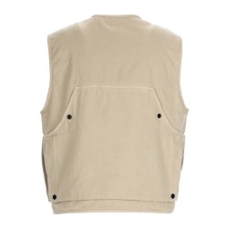 GILET OVERSIZE CON PATCH LOGO
