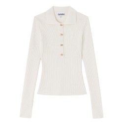 RIBBED POLO SHIRT