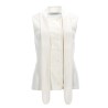 ASYMMETRICAL RIBBED TOP WITH SCARF