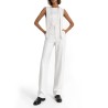 ASYMMETRICAL RIBBED TOP WITH SCARF