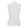 ASYMMETRICAL RIBBED TOP WITH SCARF