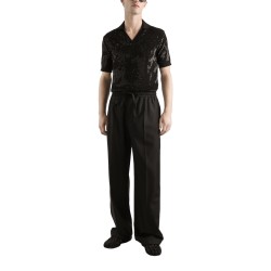 WOOL KNIT JOGGING PANTS