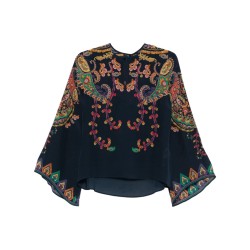FLORAL PAISLEY PRINT BLOUSE