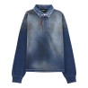 POLO SHIRT WITH DENIM EFFECT