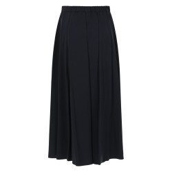 GONNA IN POPELINE DI COTONE E NYLON STRETCH