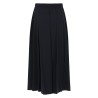 GONNA IN POPELINE DI COTONE E NYLON STRETCH