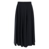 GONNA IN POPELINE DI COTONE E NYLON STRETCH
