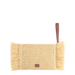 OVERSIZE RAFFIA CLUTCH BAG
