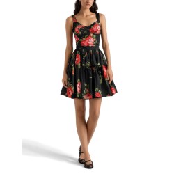 MINISKIRT WITH "BOUQUET" PRINT