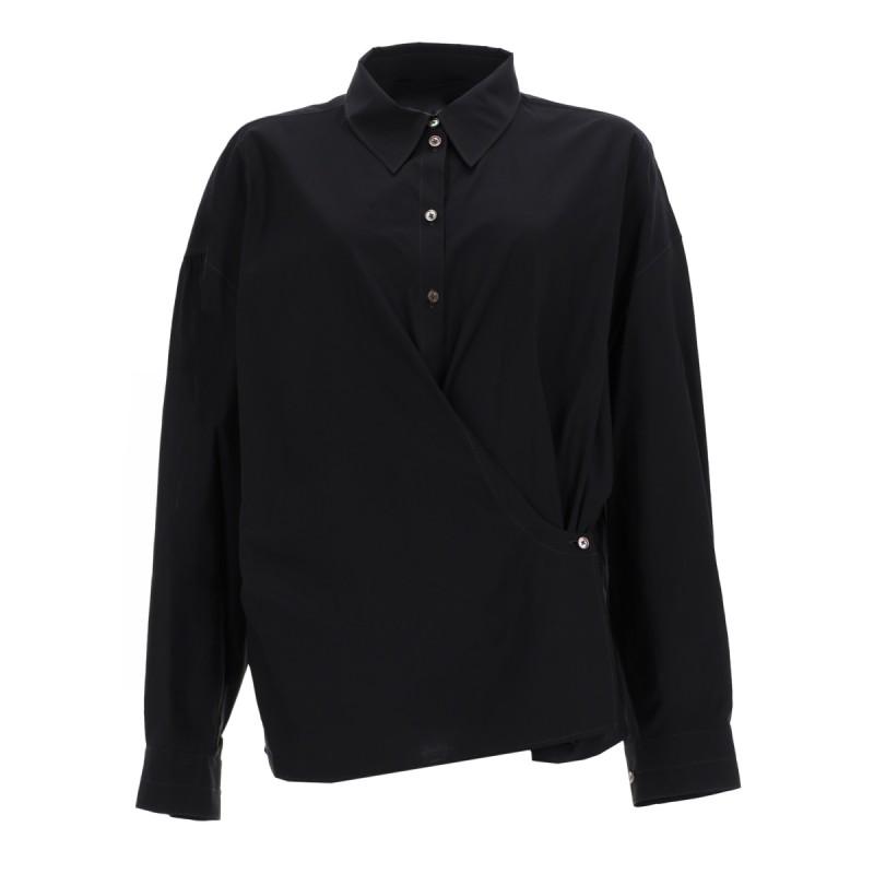 "STRAIGHT COLLAR TWISTED" SHIRT