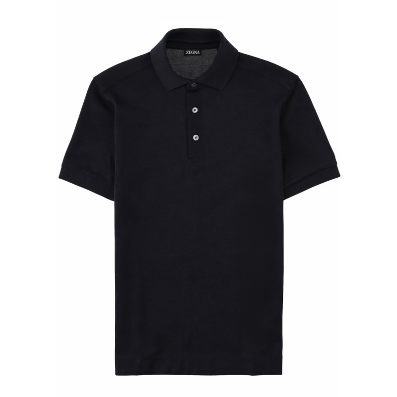 POLO IN COTONE E SETA