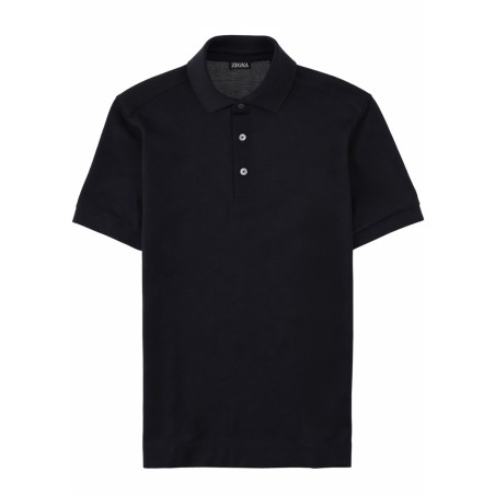 POLO IN COTONE E SETA