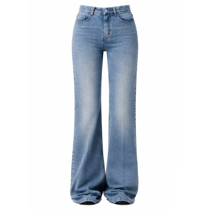 COTTON FLARED JEANS