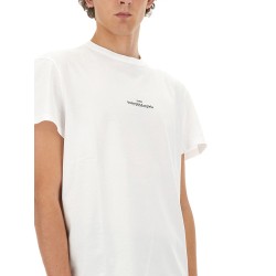 T-SHIRT CON LOGO DISTORTO