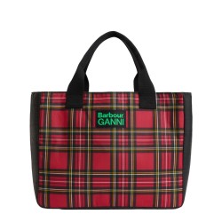 BARBOUR X GANNI WAXED COTTON TOTE BAG