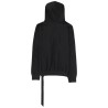 FELPA CON CAPPUCCIO OVERSIZE
