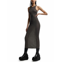 SILK BLEND MIDI DRESS