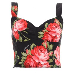 FLORAL PRINT BUSTIER TOP