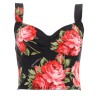 FLORAL PRINT BUSTIER TOP