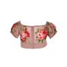 "BOUQUET ROSE" PRINT TOP