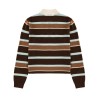 "CROPPED STRIPE RUGBY" POLO SHIRT
