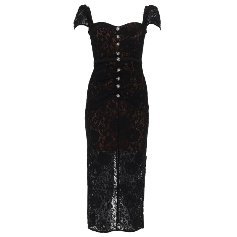 LACE MIDI DRESS