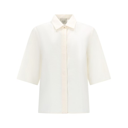 SILK CROPPED SHIRT