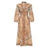 "WANDERLUST" LOW-CUT MIDI DRESS