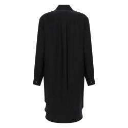"TUXEDO DRAPE" MIDI DRESS