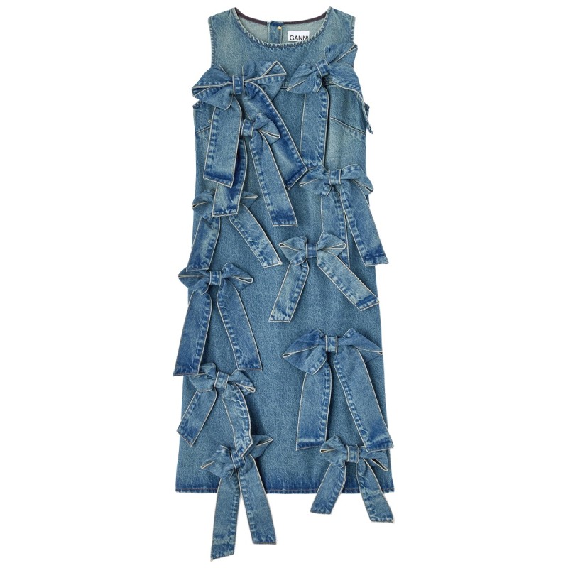 COTTON DENIM DRESS
