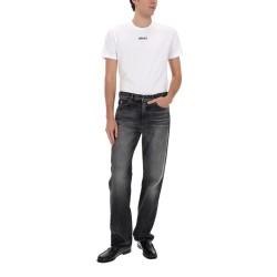 JEANS WITH "MEDUSA" DETAIL
