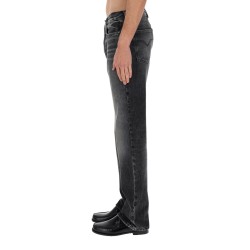 JEANS WITH "MEDUSA" DETAIL