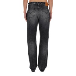 JEANS WITH "MEDUSA" DETAIL