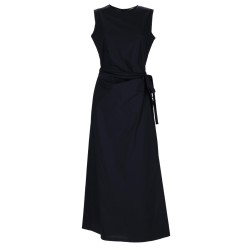 MIDI DRESS WITH DRAPE