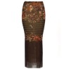 LONG SKIRT WITH "MARINIERE GRAPE" PRINT