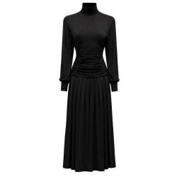 LONG DRESS WITH HIGH NECK